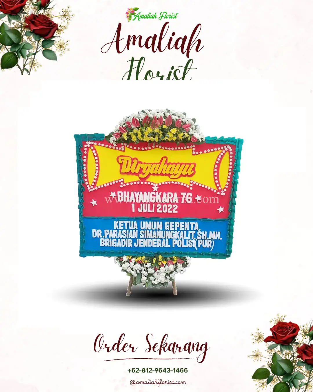 Papan Bunga HUT Ulang Tahun Nongme